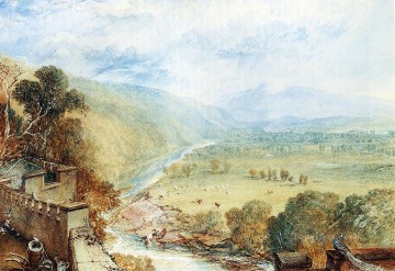  Terrace Painting - Ingleborough From The Terrace Of Hornby Castle landscape Turner